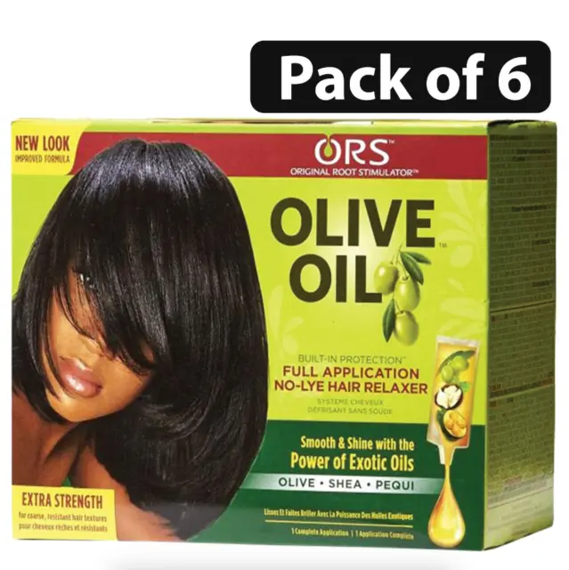 Pack of 6 ORS Relaxer Kit Normal Hair Extra Strength