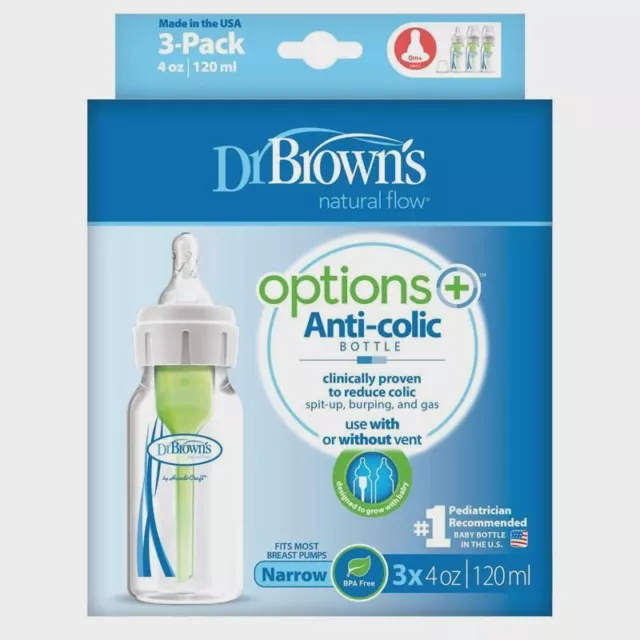 Dr Browns Narrow Neck Bottle 3Pk 250Ml