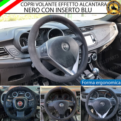 Carrera COPRIVOLANTE EFFETTO ALCANTARA CON INSERTO BLU PER PORSCHE CARRERA GT 