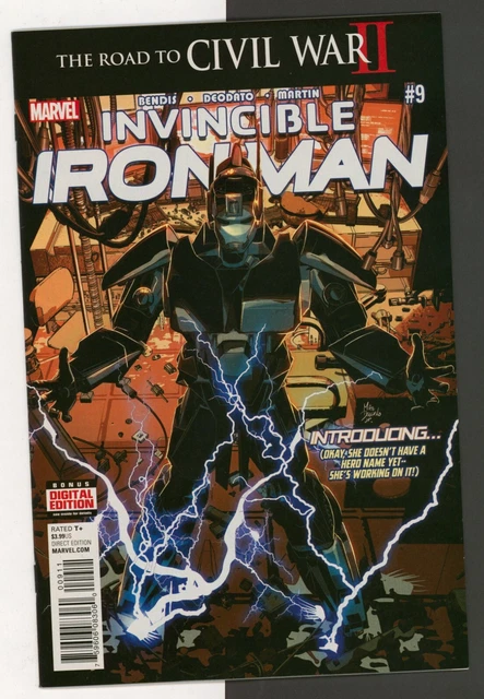 Invincible Iron Man #9, VF, 1st Full App of Riri Williams, 2016 Marvel