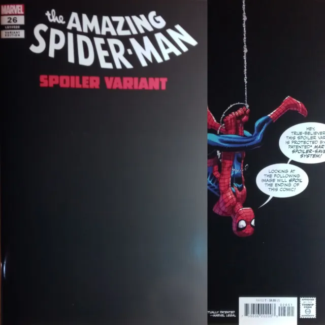 2023 Marvel Comics Amazing Spiderman 26 Spoiler Variant Death of Ms. Marvel F/S