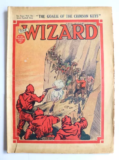 Wizard Comic, 1930's, no. 781 November 20th 1937