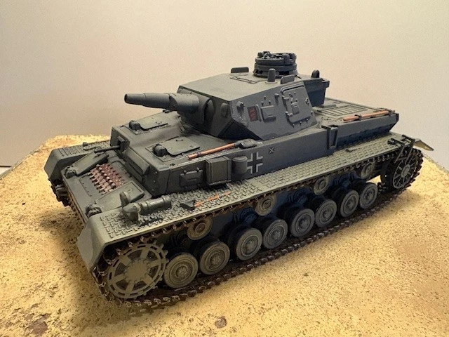 Carro Armato Tedesco Henglong 1/16 Panzer IV F2: Modello RC 2.4G Con Fumo E Suono, Pronto All'uso! Colore Bianco Neve. - Foto 2