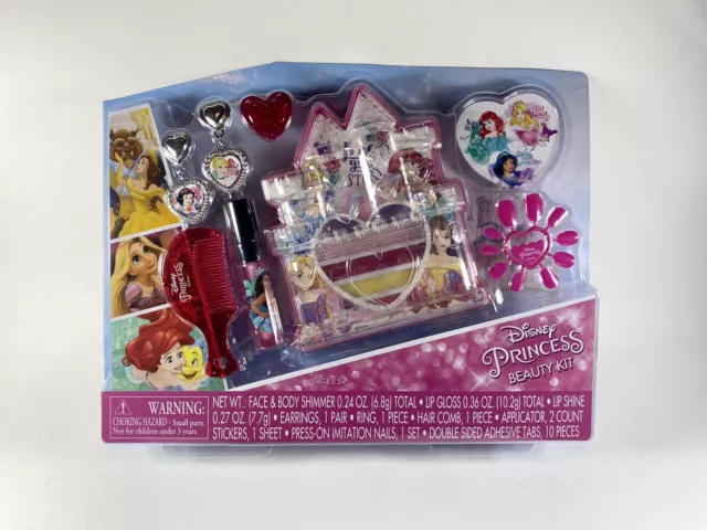 DISNEY PRINCESS PRETEND Play Beauty Kit Makeup Toy Set Girls Toys Dress ...