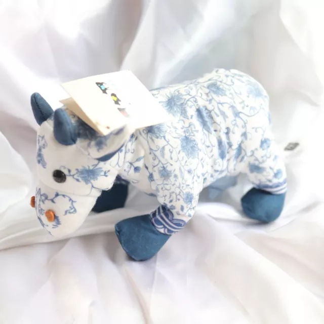 2000 Cow Parade Stuffed 8" Cow China Cow Westland Giftware Tag Plush Toy