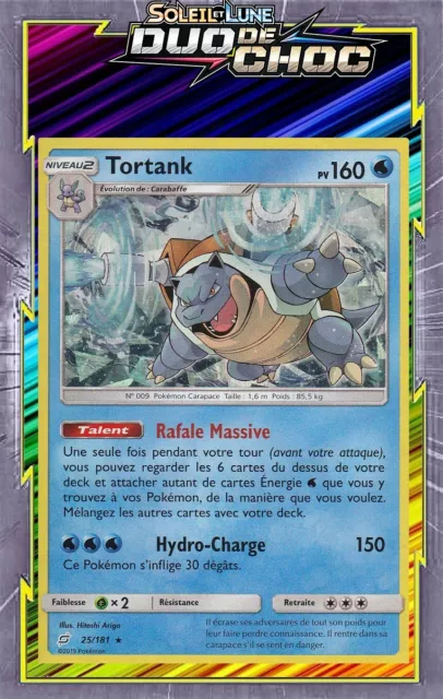 Tortank Holo Deck Promo-SL09:Duo De Choc- 25/181 - New French Pokemon Card