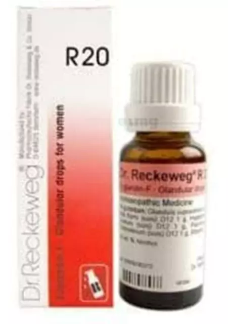 Dr. Reckeweg Germany R20 Glandular Drops For Women  (22 Ml) Free Shipping