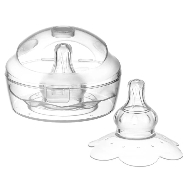 Nipple Extender with Storage Case Nipple Protector Nipple Everters Clear