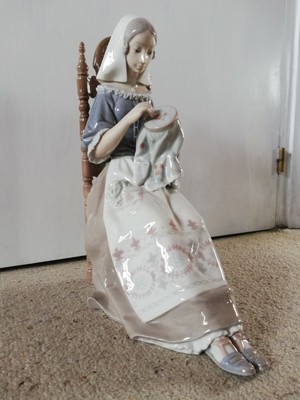 LA GIOCONDA gran figura de porcelana ,5337A MONA LISA LLADRÓ 