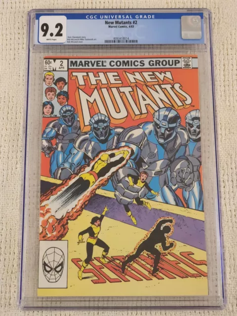 The New Mutants #2 CGC 9.2 1983 Marvel Comics Chris Claremont!