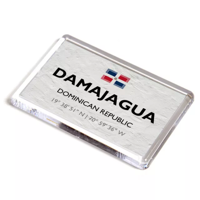 FRIDGE MAGNET - Damajagua - Dominican Republic - Lat/Long