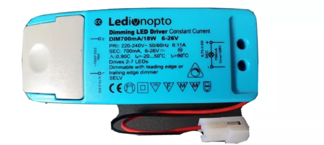 10x Dimming LED Driver Constant Current 700mA/18w 6-26V