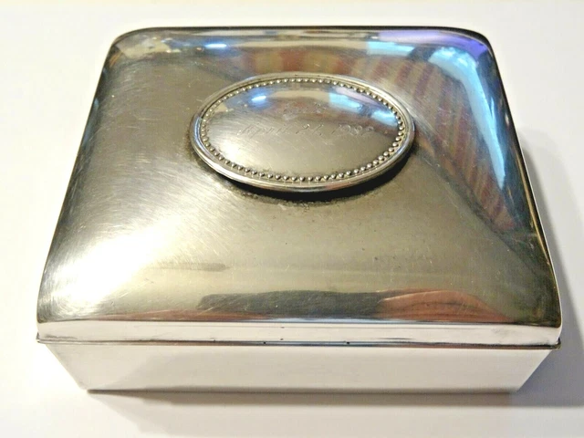 Towle Silver Plated Jewelry Holder Box ~ Earrings Keeper 3 3/4"X3.3 1/4"X1.3/4"H
