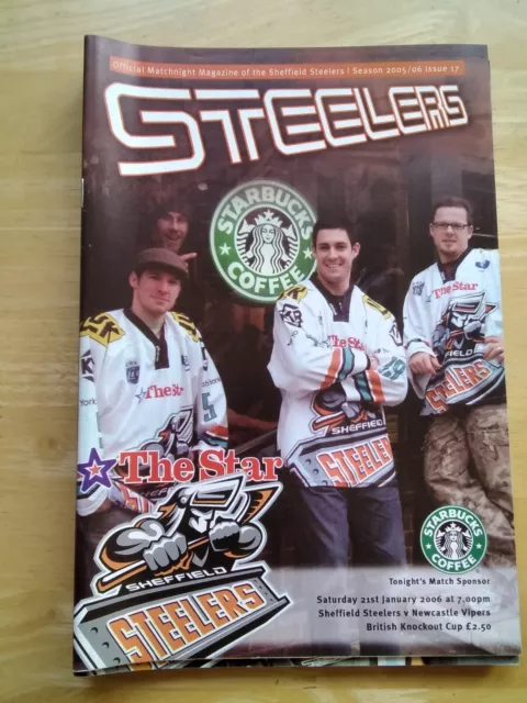 2005/6 Sheffield Steelers V Newcastle Vipers Elite Ice Hockey Cup 21/1/06