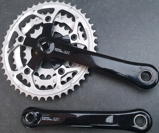 Pédalier Shimano Deore LX FC-M569 Triple Plateau 22/32/42 Dents 175mm VTT Japon