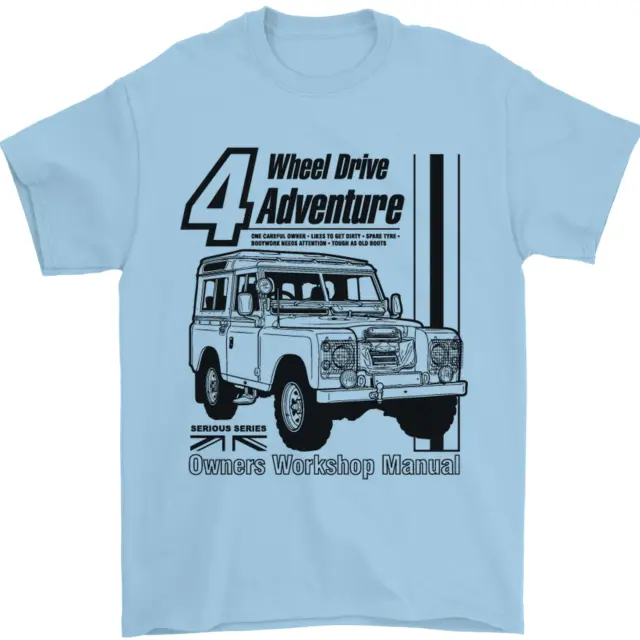 T-shirt da uomo 4 ruote motrici Adventure 4X4 Off Road 100% cotone 7