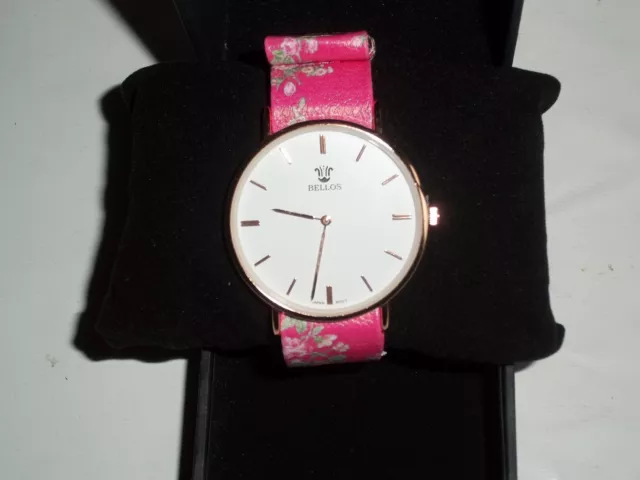 Montre  Bellos  - Fourni Avec Sa Boite + 1 Pile Offerte - Produit Neuf