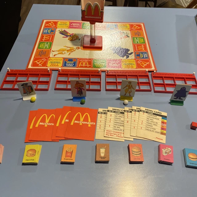 VINTAGE THE MCDONALD’S GAME Board Game Milton Bradley 1975 57.99