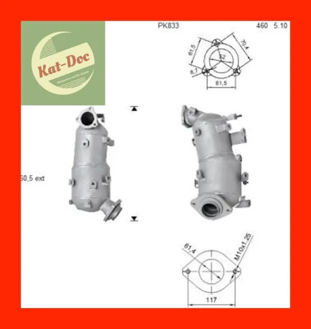 Ruß-Partikelfilter für Toyota Auris / Avensis / Corolla, Kat, Auspuff