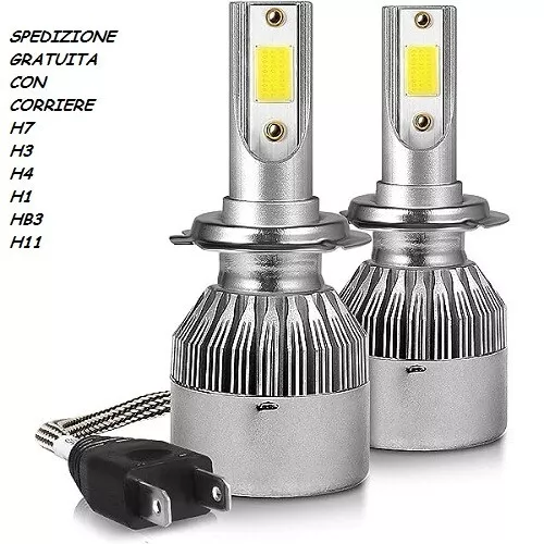 2 Lampadine Led 36W Auto Moto Fari H3-H4-H1-H11-Hb3-H7  Luce Bianca 6000K Faro