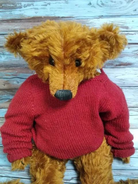 Vintage Mohair Teddy Bear 70cm tall jointed arms/legs/head