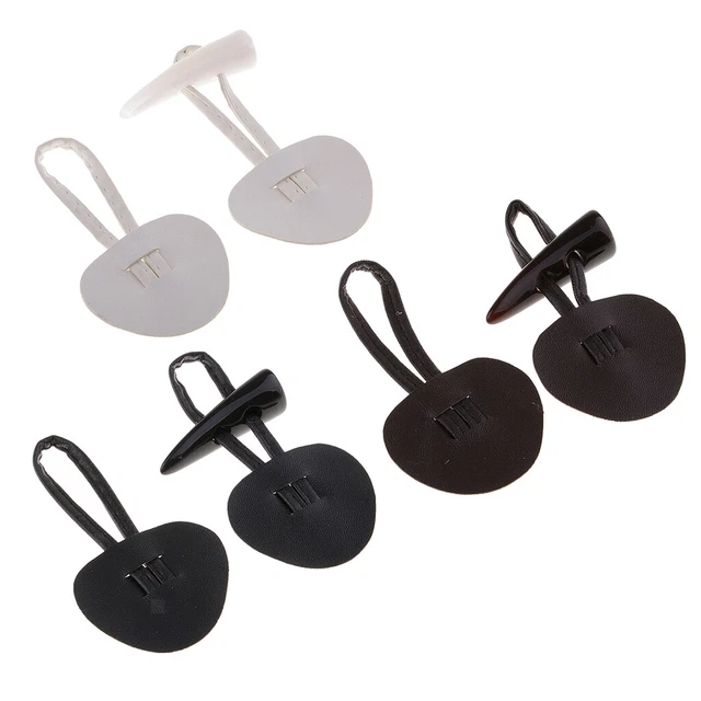 Paar Von 6 Vintage Horn PU Leder Toggle Button Jacke Duffle DIY Nähen