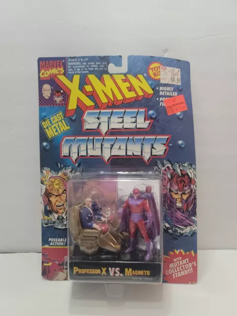 Marvel Toys Die Cast Professor X VS. Magneto Marvel Comics X-Men Steel Mutants