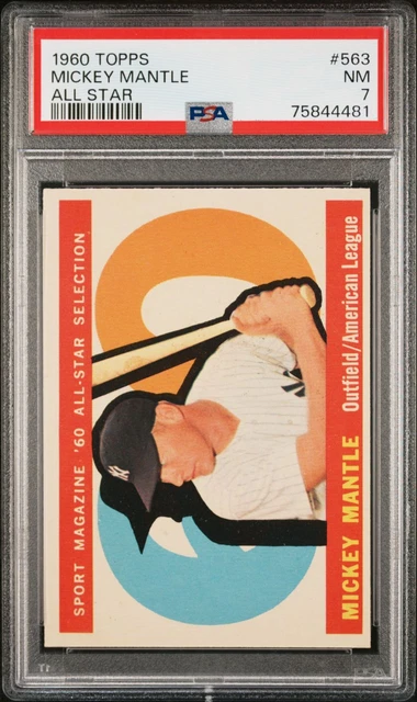 1960 Topps #563 Mickey Mantle PSA 7 1960 Topps #563 Mickey Mantle PSA 7