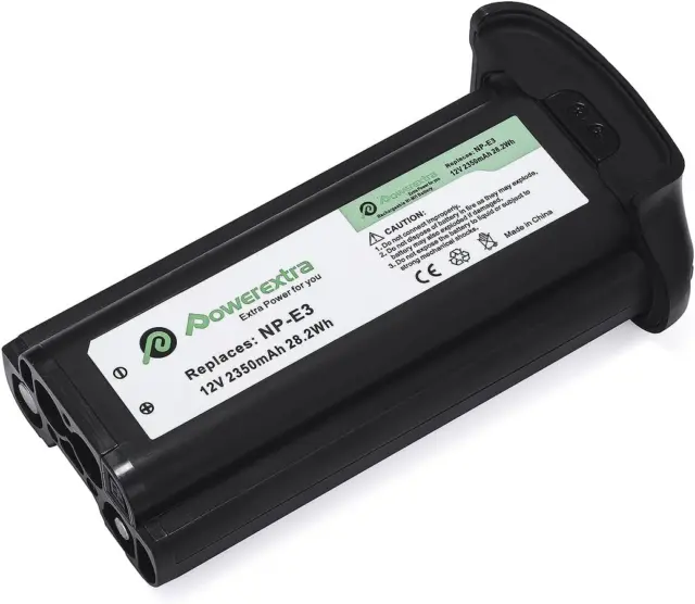 Powerextra 12V 2350Mah Replacement for Canon NP-E3 NI-MH Battery Pack for 1D 1D