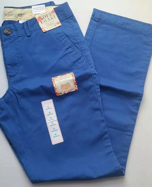 Nwt  Dockers Soft Khaki Fabon Blue Truly Slimming Pants Size 6 Straight Leg