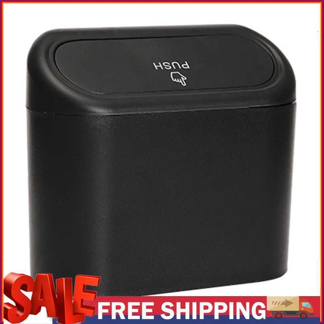 Car Trash Can Bin Hanging Vehicle Garbage Storage Box Auto Waste Organizer