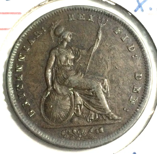 1831 Great Britain King William IIII World Large Copper Penny XF. ENGLAND RARE