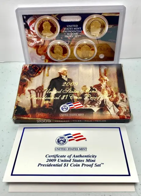 2009 United States Mint Presidential Dollar Coin Proof Set w/ BOX & COA