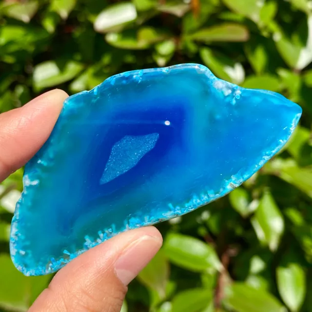 25G Natural Beautiful Agate Geode Druzy Slice ExtraLarge Gemstone