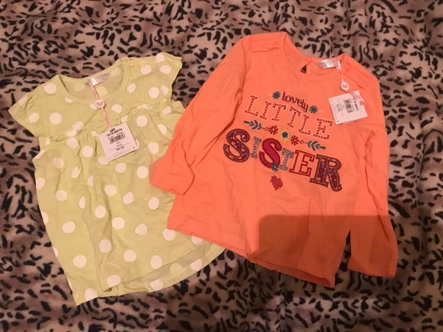 Girls Summer Tops Age 12-18Months - BNWT