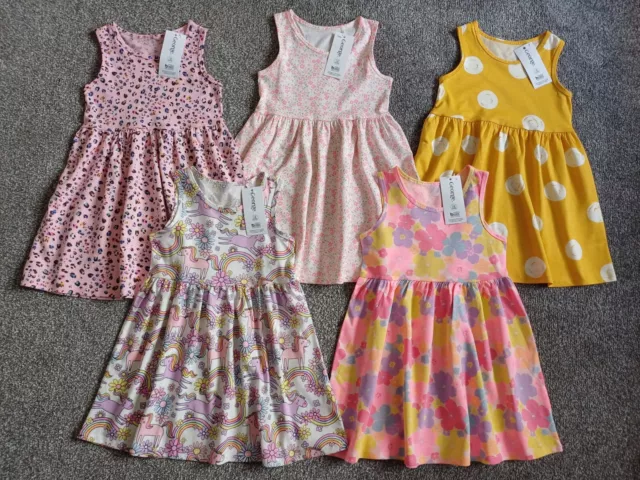 BNWT AGE 2-3 YEARS GIRLS "GEORGE" FIVE DRESS OUTFIT BUNDLE (next day post)