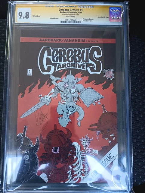 CEREBUS Archive #1 SS CGC 9.8 Dave Sim SIGNED FILE COPY Variant Cover 5/19/09