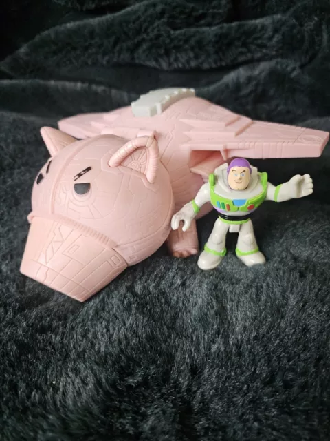 Disney Imaginext Toy Story Evil Dr. Pork Chop Hamm Pig And Buzz Lightyear Figure