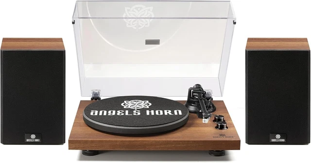 Turntable Systems TURNTABLE WITH SPEAKERS, Hi-Fi System Bluetooth Vinyl Record Player ...