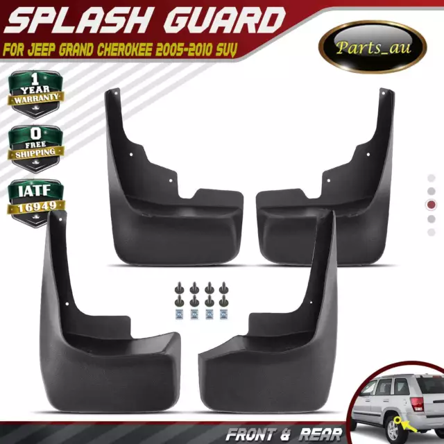 4x Splash Guards Mud Flaps Mudguard for Jeep Grand Cherokee 2005-2010 4-Door SUV