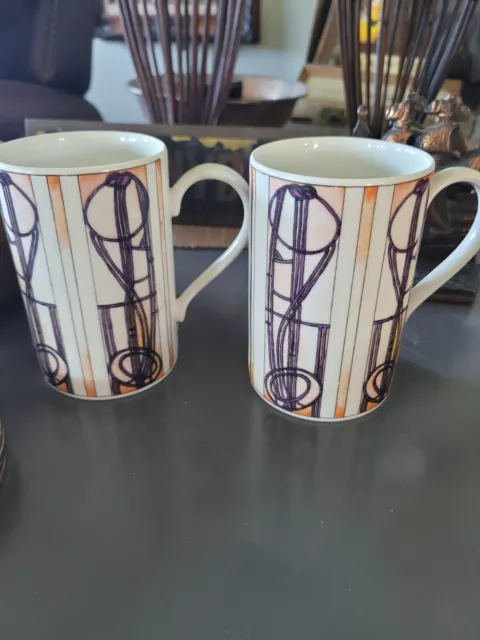 Lot 2 Mid Century Cups Dunoon Stoneware Scotland LOMOND Style Of Mackintosh