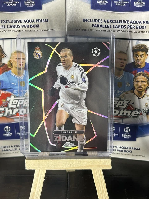 2023-24 TOPPS CHROME UEFA Zinedine Zidane #BE-9 Shadow Etch SP 
