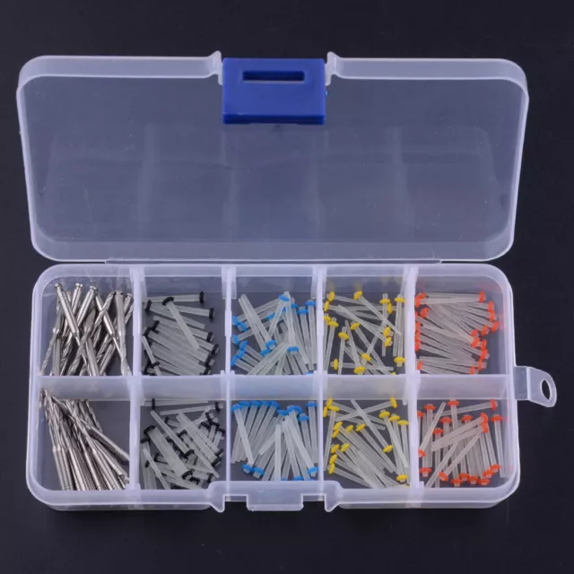 160x Dental Glass Fiber Post Straight Screw Pile 1.2-1.8mm & 32 Drill Dental Set