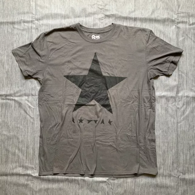 David Bowie Blackstar Original Officiel T Shirt 2016 1st Press Size XXL Used