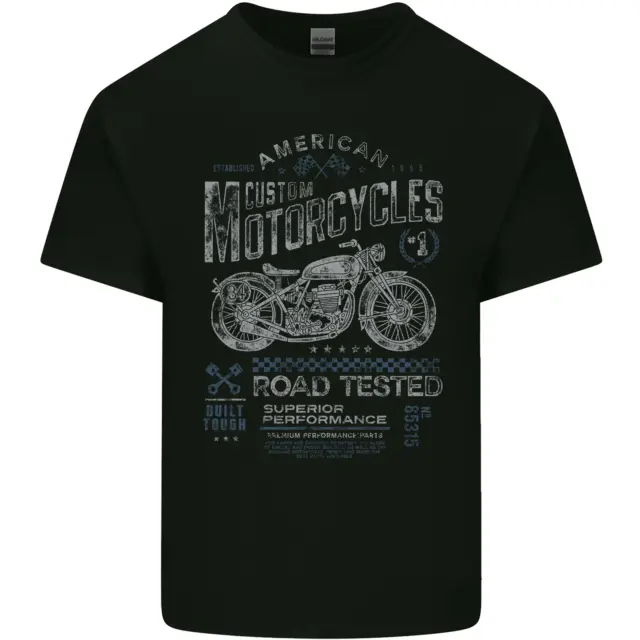 T-shirt top personalizzato motociclette moto biker uomo cotone