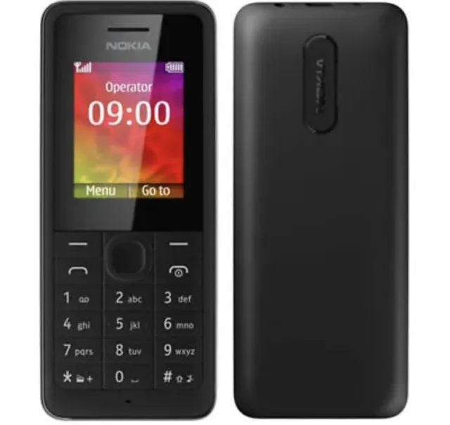 Brand New Nokia 106 Unlocked Mobile Phone - Black