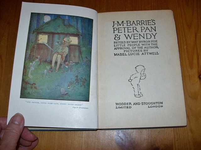 J.M. BARRIE'S PETER Pan and Wendy-illustrated Mabel L.Attwell-1976