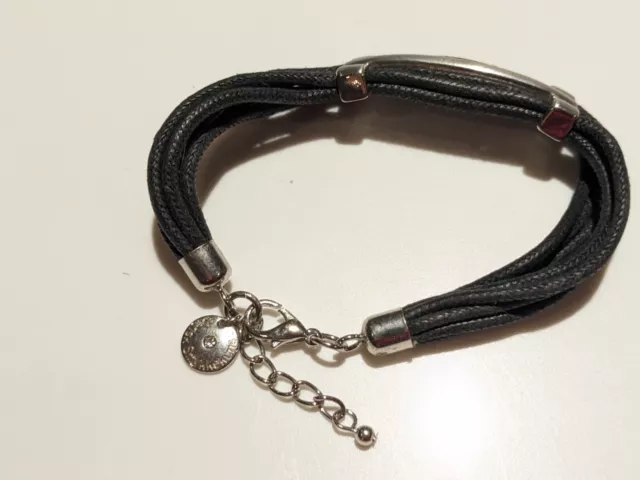 Dansk smykkekunst leather discount bracelet