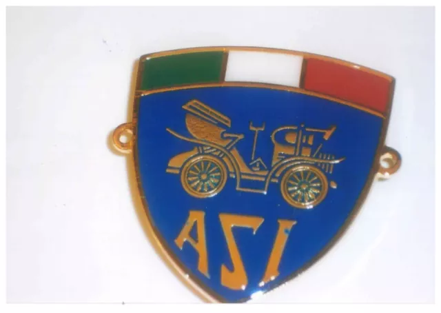 162 replica TARGA TARGHETTA ASI CAR BADGE STEMMA LOGO TARGA BORCHIA