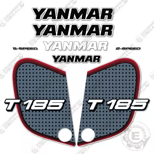 Yanmar T185 Decal Kit Track Loader - 7 YEAR OUTDOOR 3M VINYL!